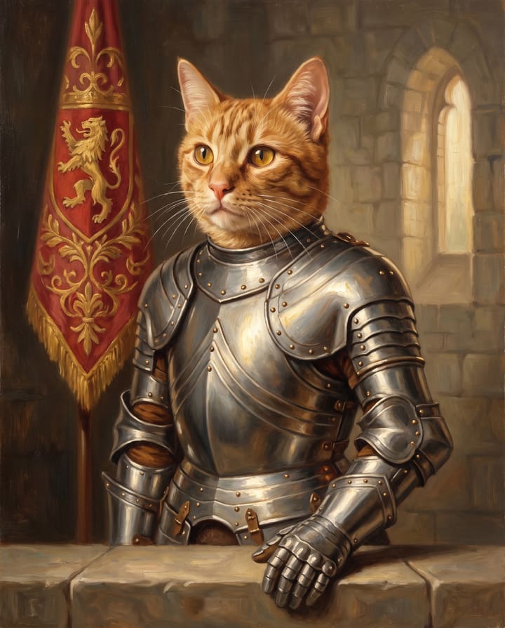 Portrait of Ginger Cat · Knight shared by N.G.