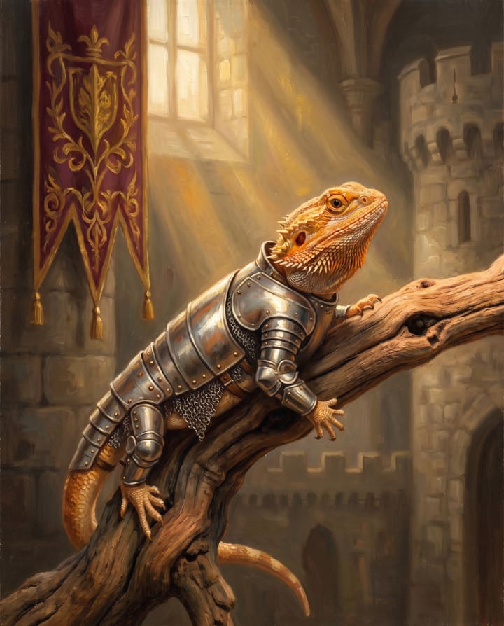 Portrait of Bearded Dragon · Knight shared by G.T.